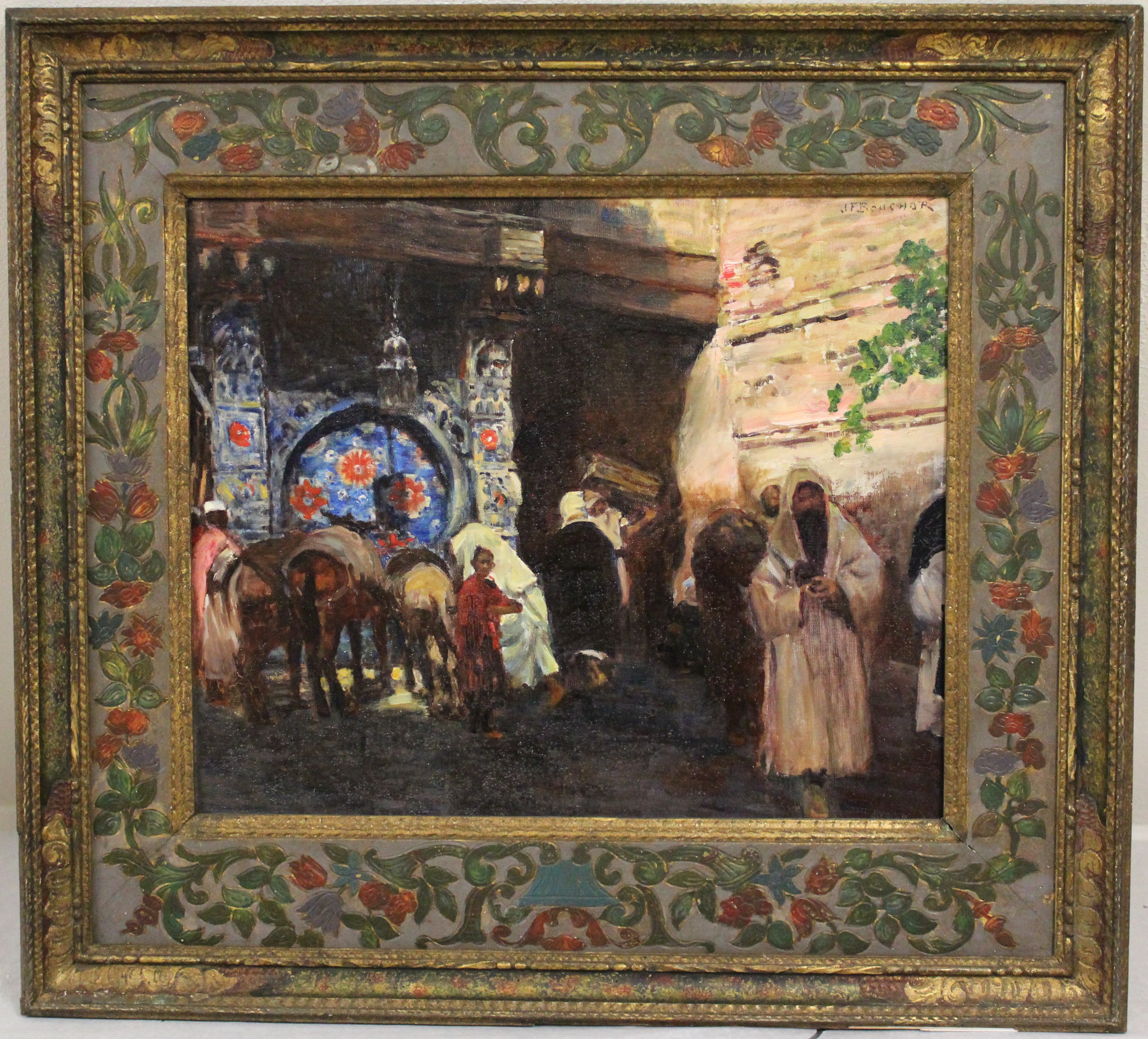 La fontaine Nedjarine à Fès (titre sur cartel)